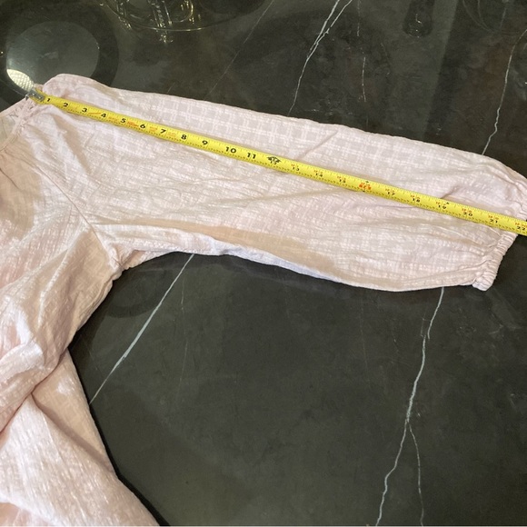 GAP Women’s Light Pink Blouse Three-Quarter Sleeve Button-Front Top Size Medium - Picture 11 of 12